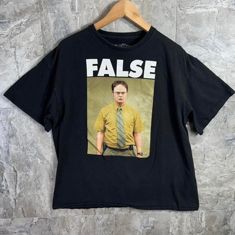 The Office Dwight Schrute‎ "FALSE" T-Shirt - Size XL Unisex